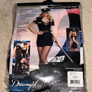 Dreamgirl Black Cop Costume with Accessories